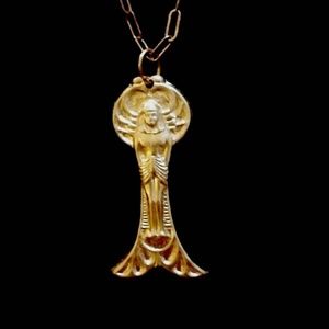 Vintage Ancient Egyptian Goddess Necklace Amazing!
